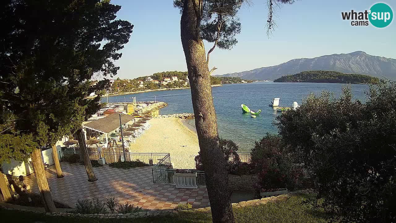 Webcam live Lumbarda – Plage Prvi Žal – Korčula