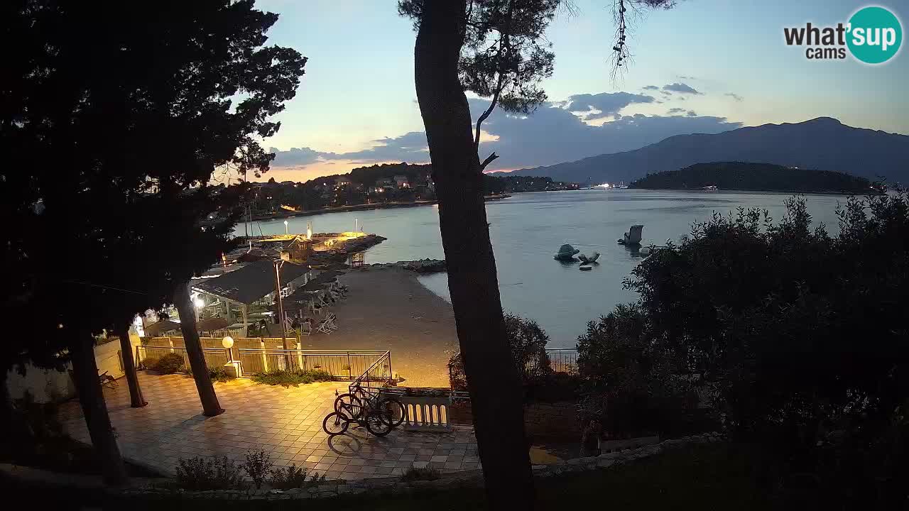 Spletna kamera Lumbarda – Plaža Prvi Žal – Korčula