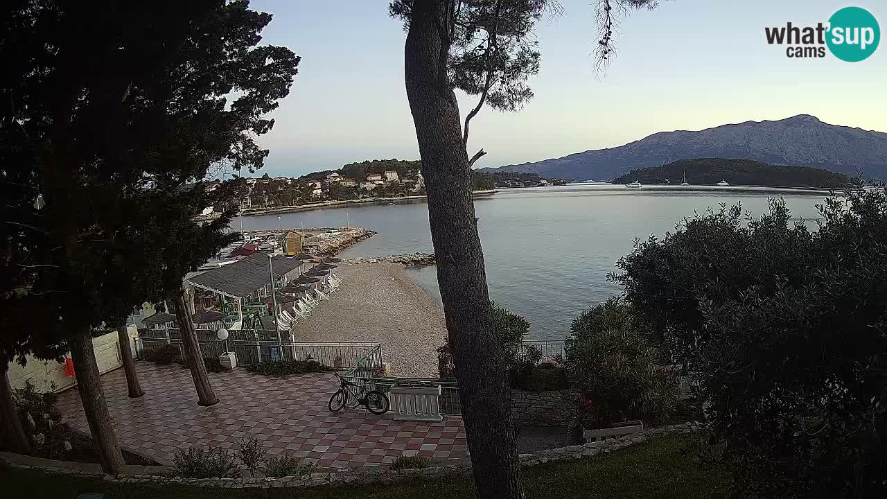 Livecam Lumbarda – Spiaggia Prvi Žal – Korčula