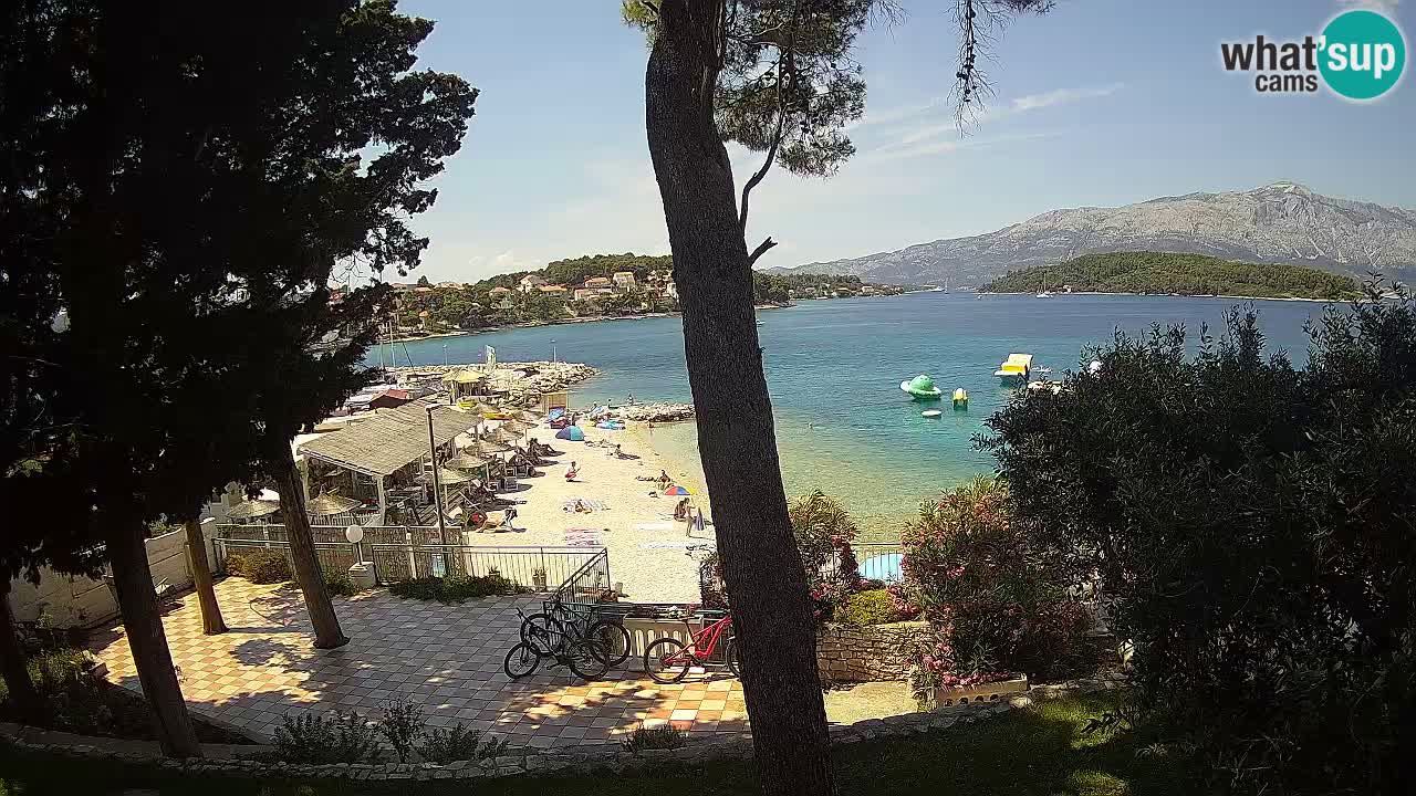 Webcam live Lumbarda – Plage Prvi Žal – Korčula