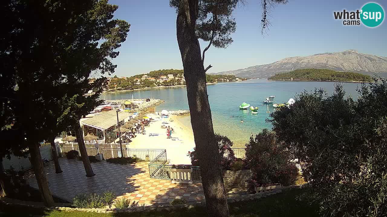 Livecam Lumbarda – Spiaggia Prvi Žal – Korčula