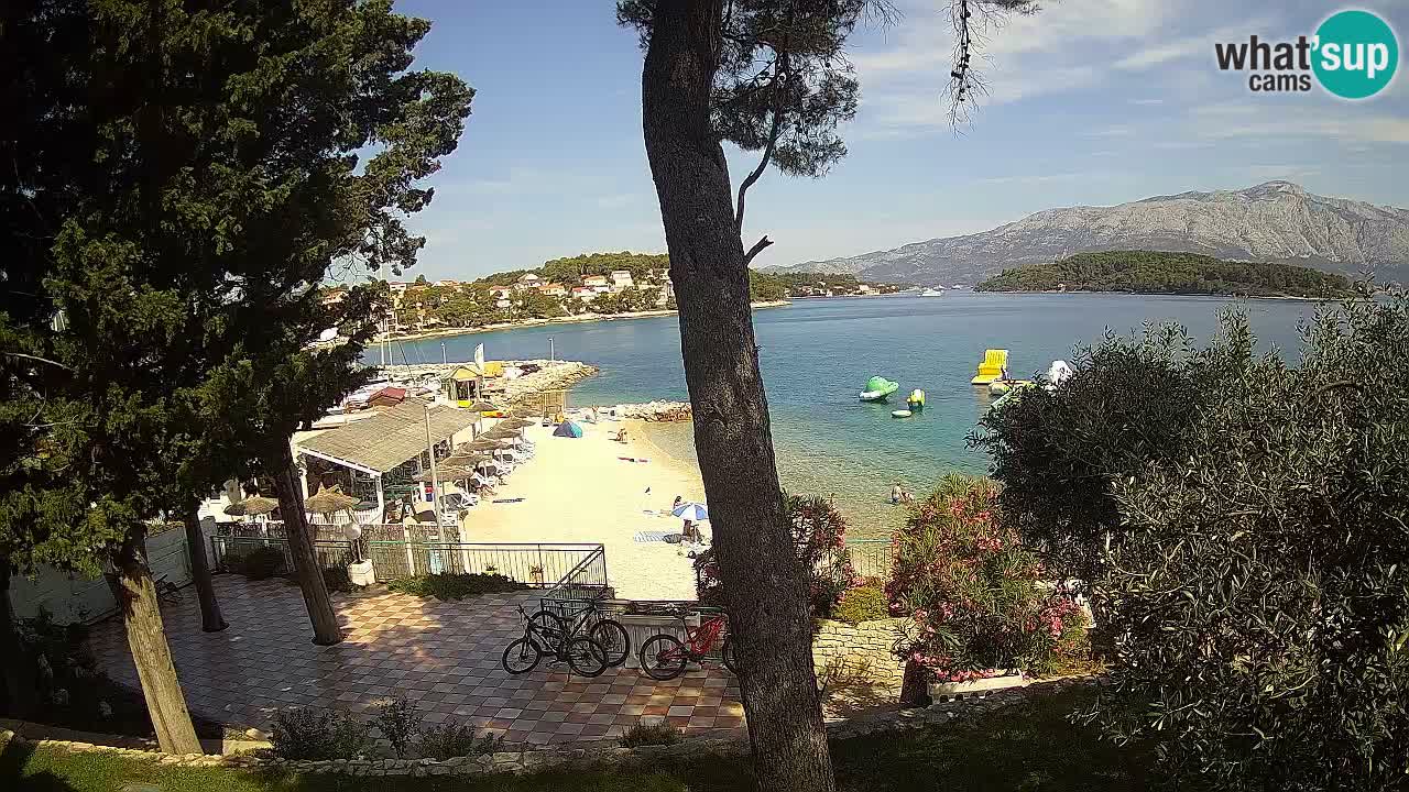 Livecam Lumbarda – Spiaggia Prvi Žal – Korčula