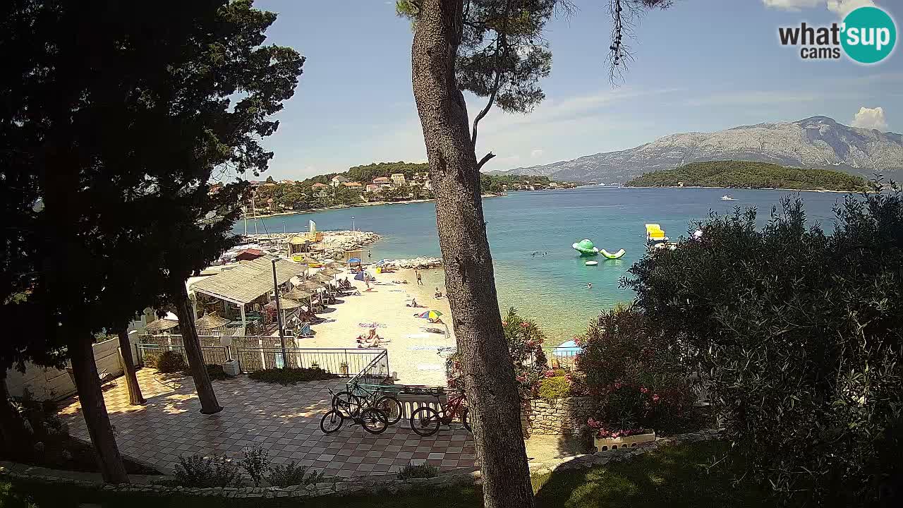 Webcam live Lumbarda – Plage Prvi Žal – Korčula