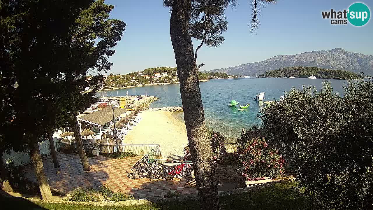 Web kamera Lumbarda – Plaža Prvi Žal – Korčula