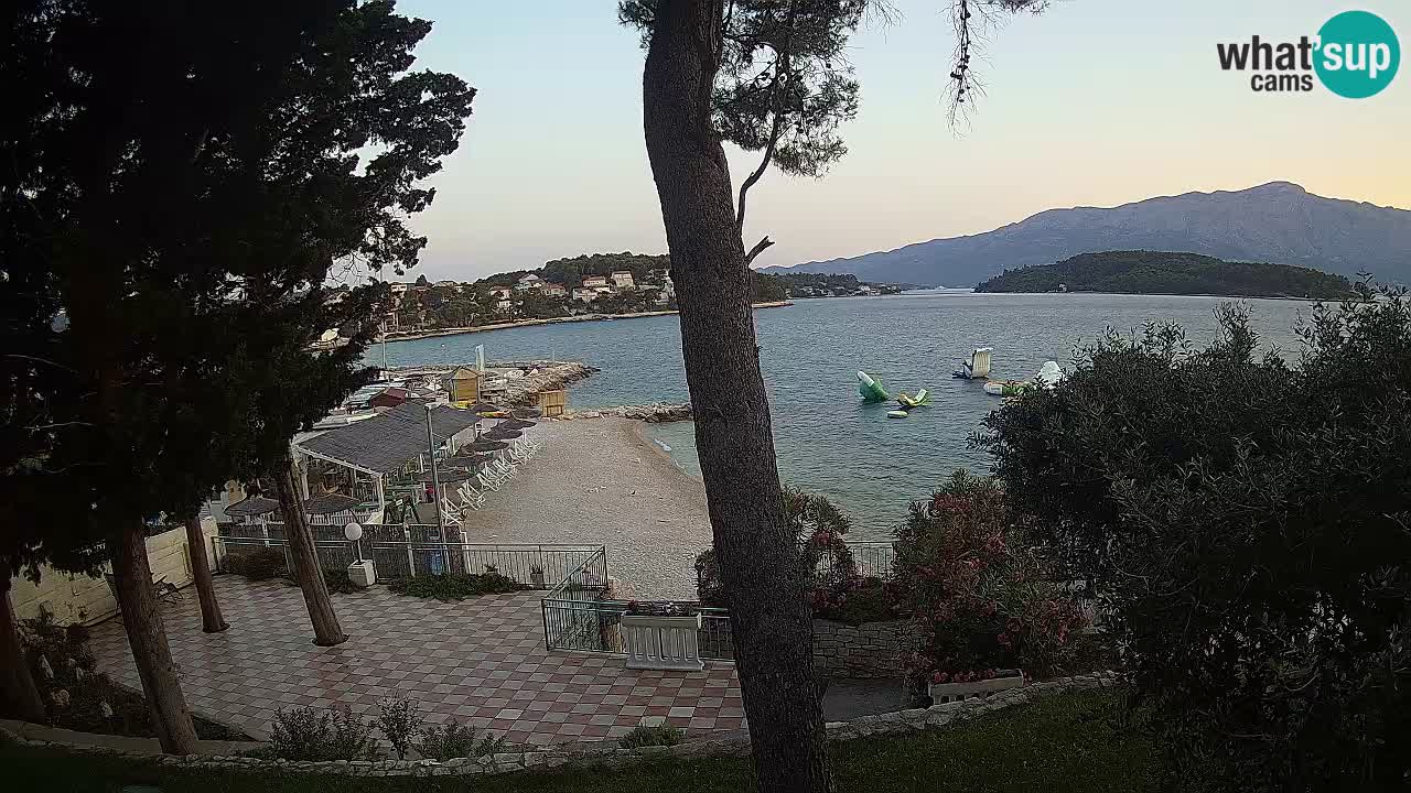 Livecam Lumbarda – Spiaggia Prvi Žal – Korčula