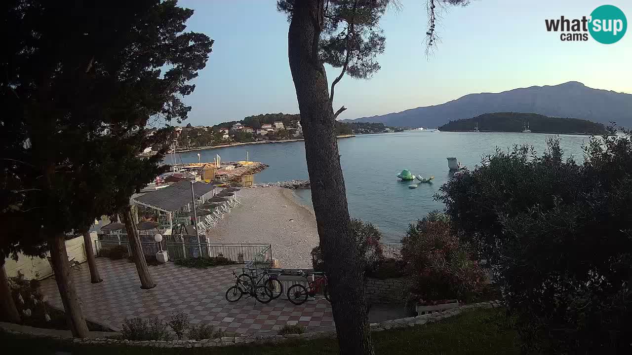 Livecam Lumbarda – Spiaggia Prvi Žal – Korčula