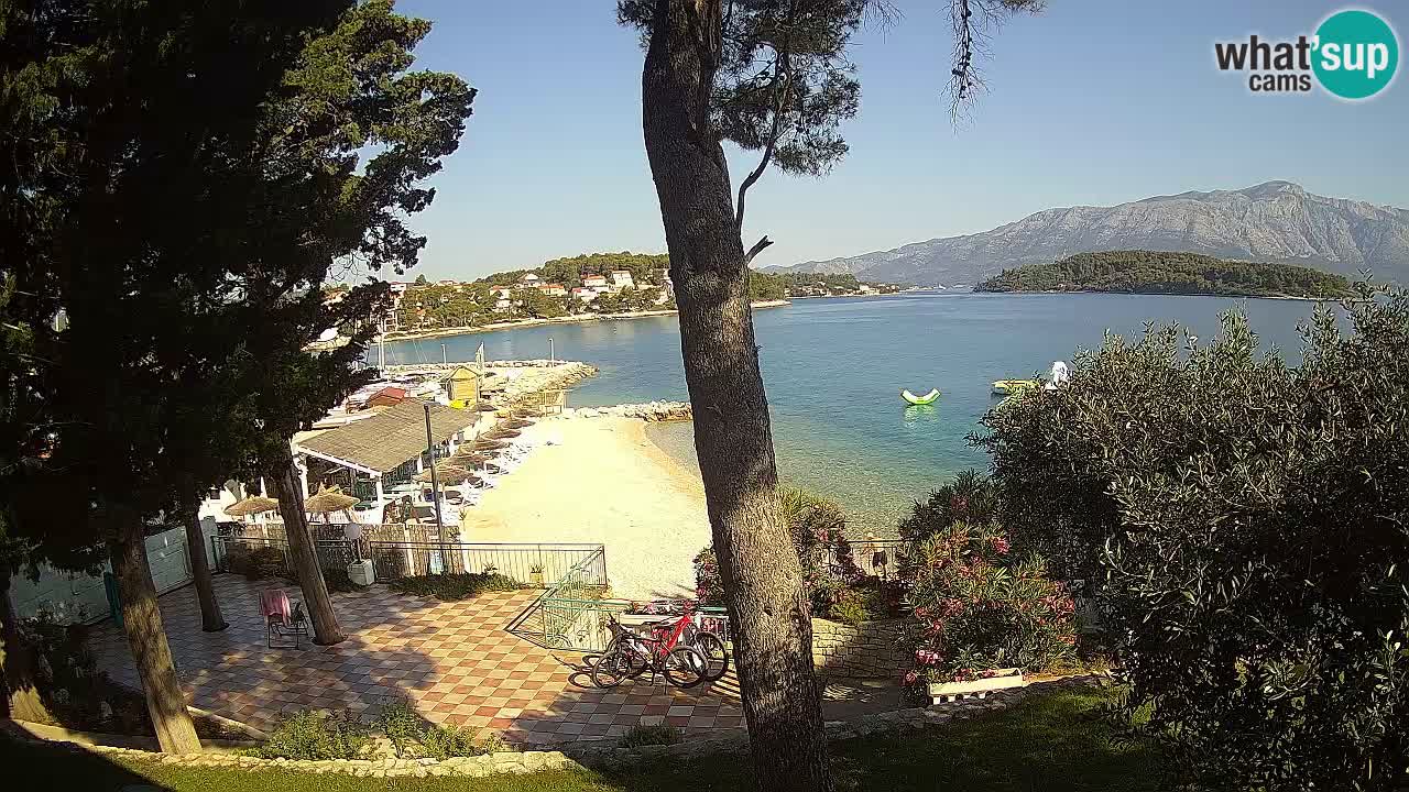 Livecam Lumbarda – Spiaggia Prvi Žal – Korčula