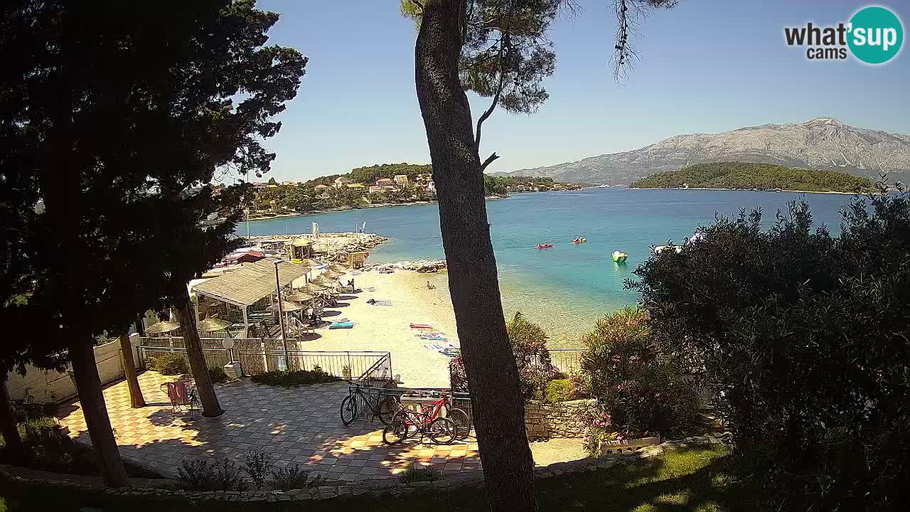 Webcam live Lumbarda – Plage Prvi Žal – Korčula