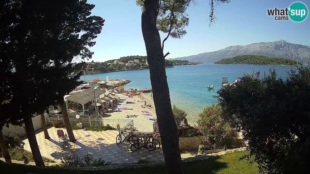 Livecam Lumbarda – Spiaggia Prvi Žal – Korčula