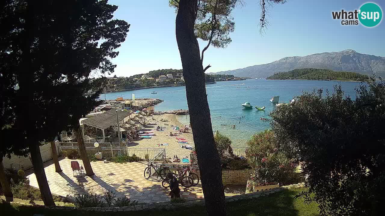 Webcam live Lumbarda – Plage Prvi Žal – Korčula