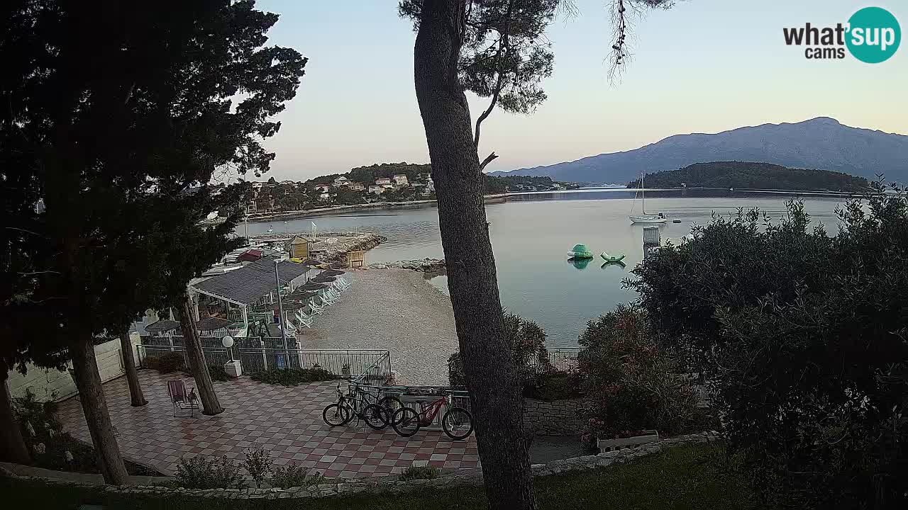 Livecam Lumbarda – Spiaggia Prvi Žal – Korčula