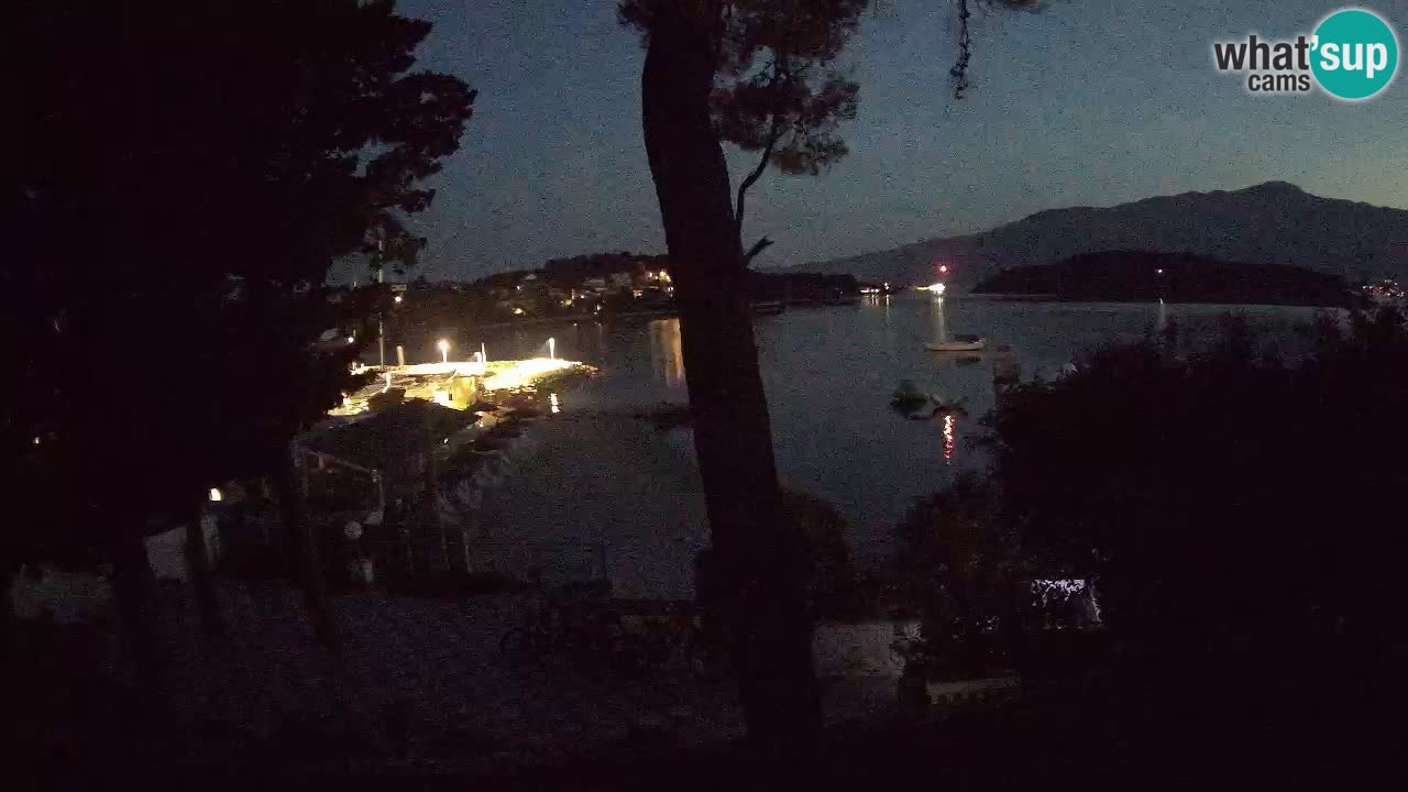 Livecam Lumbarda – Spiaggia Prvi Žal – Korčula
