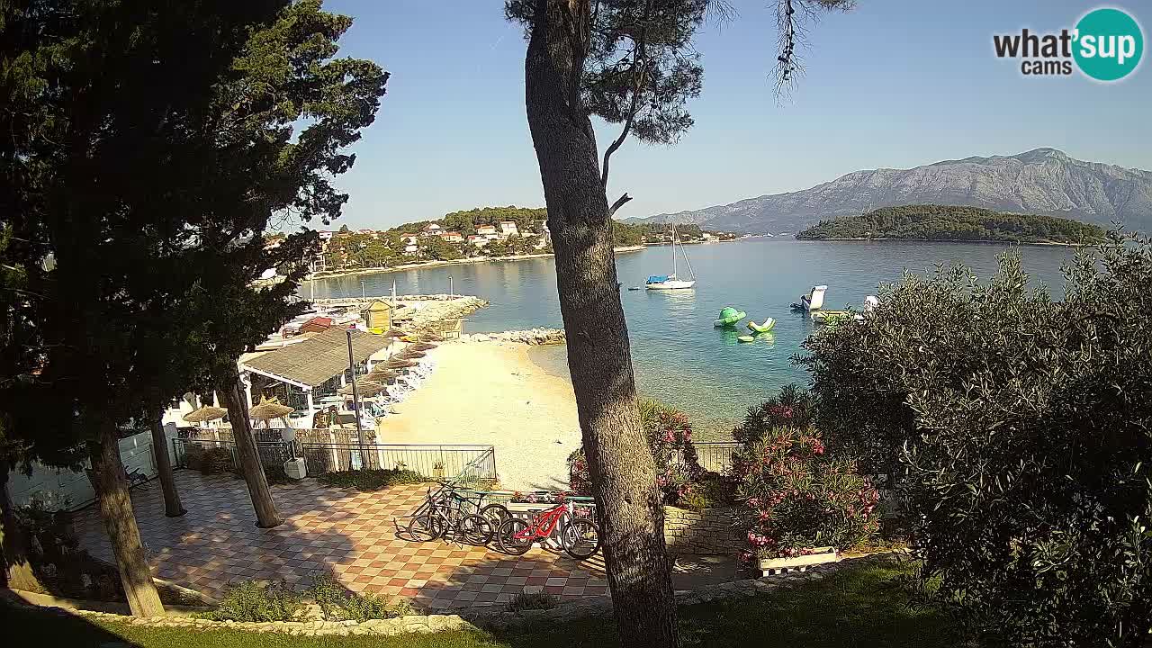 Livecam Lumbarda – Spiaggia Prvi Žal – Korčula
