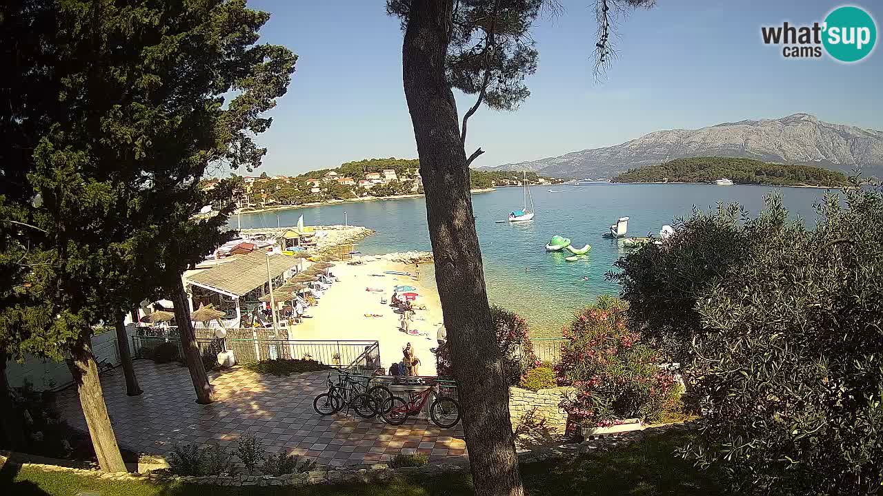 Livecam Lumbarda – Spiaggia Prvi Žal – Korčula