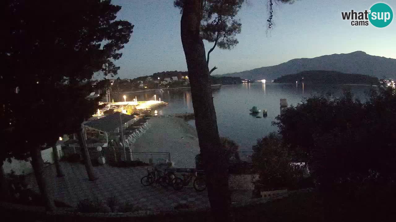 Web kamera Lumbarda – Plaža Prvi Žal – Korčula