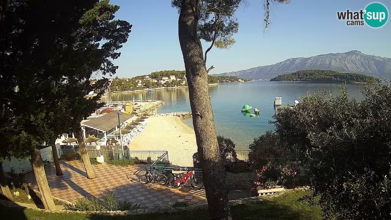 Webcam live Lumbarda – Plage Prvi Žal – Korčula