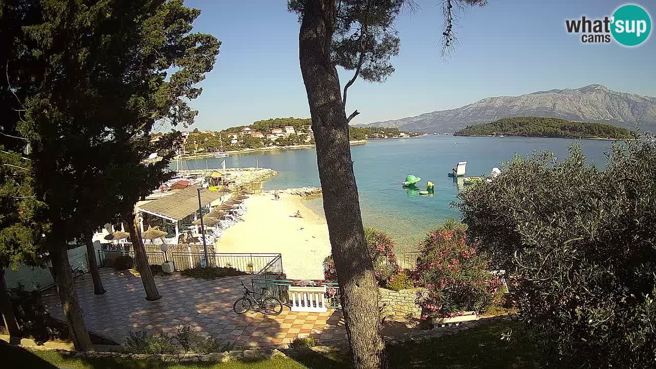Webcam live Lumbarda – Plage Prvi Žal – Korčula