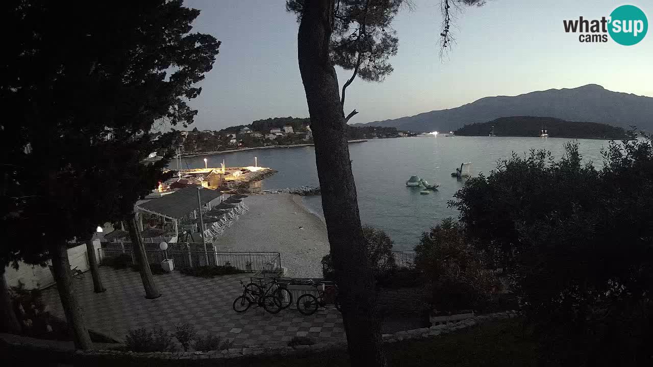 Livecam Lumbarda – Spiaggia Prvi Žal – Korčula