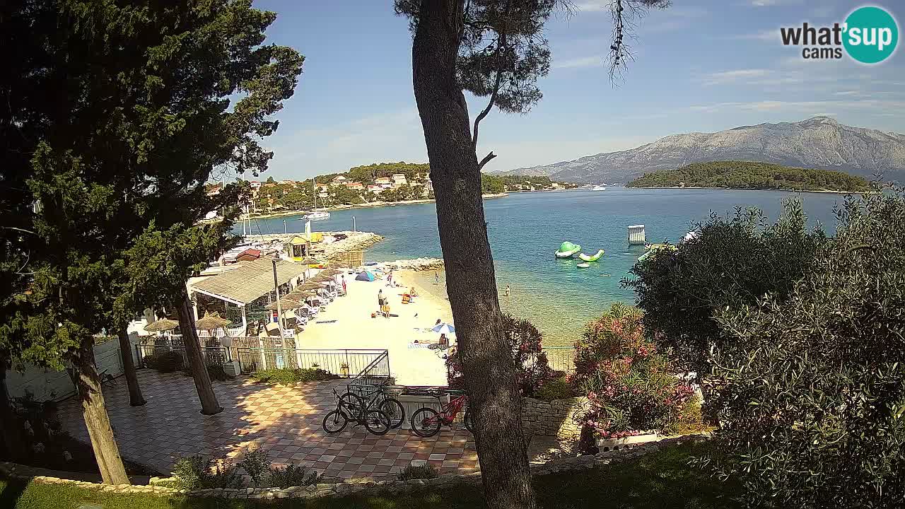 Livecam Lumbarda – Spiaggia Prvi Žal – Korčula