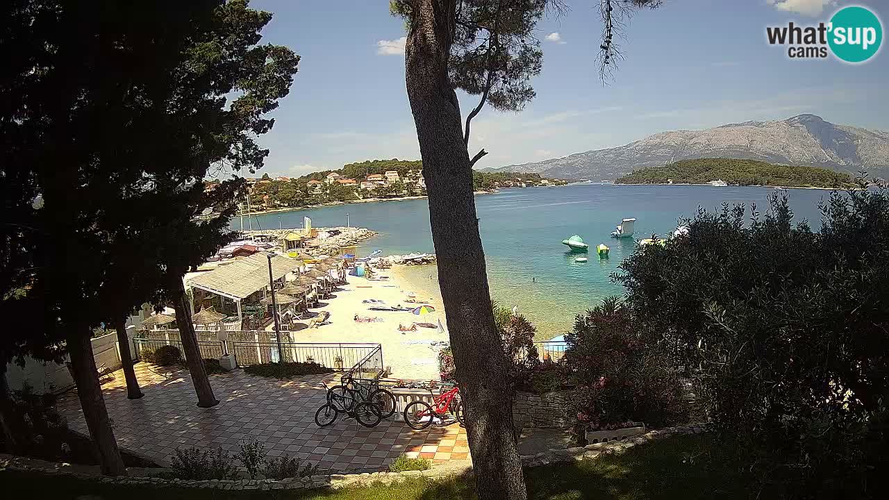 Livecam Lumbarda – Spiaggia Prvi Žal – Korčula