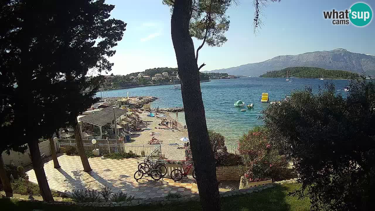 Web kamera Lumbarda – Plaža Prvi Žal – Korčula