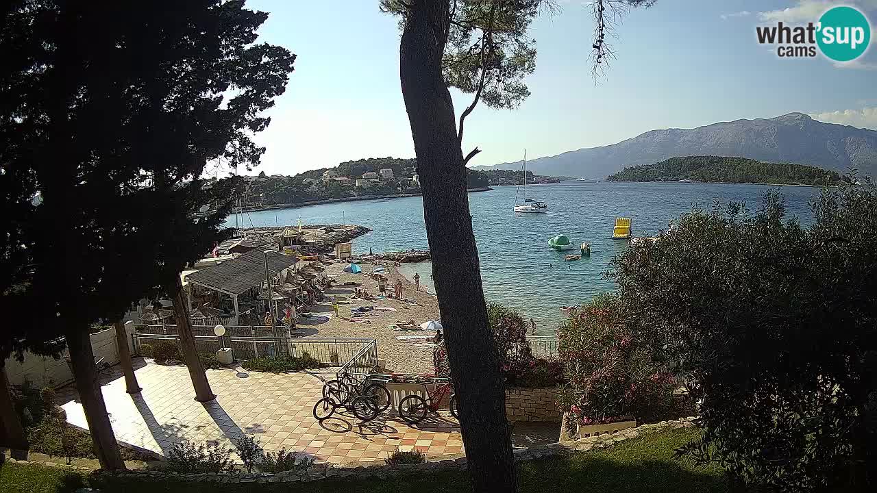 Webcam live Lumbarda – Plage Prvi Žal – Korčula
