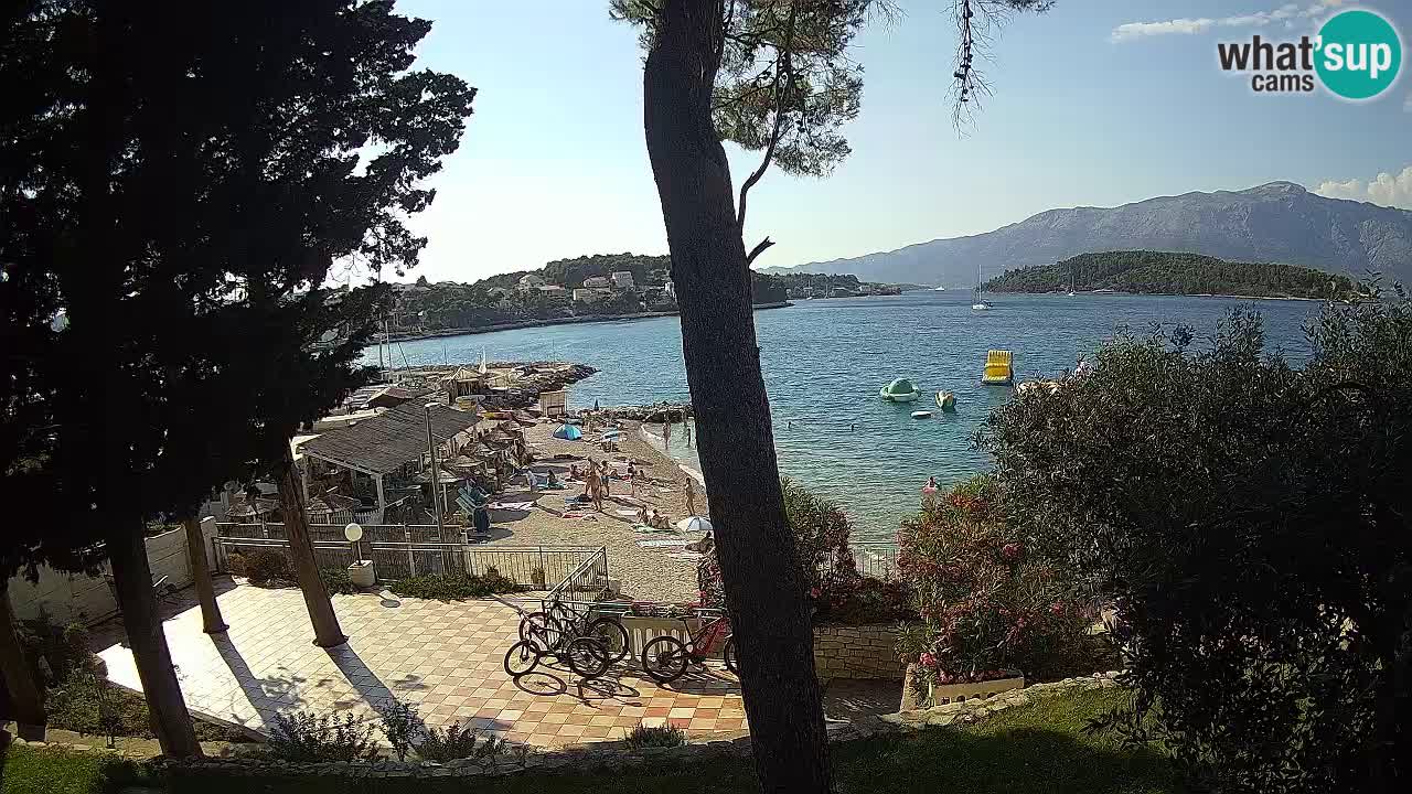 Spletna kamera Lumbarda – Plaža Prvi Žal – Korčula