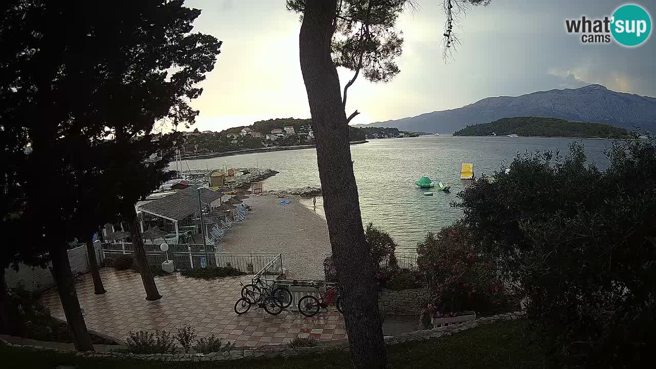 Spletna kamera Lumbarda – Plaža Prvi Žal – Korčula