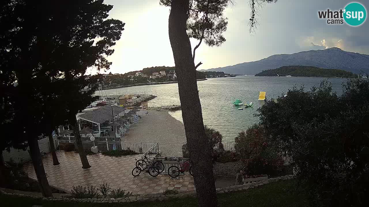 Webcam live Lumbarda – Plage Prvi Žal – Korčula