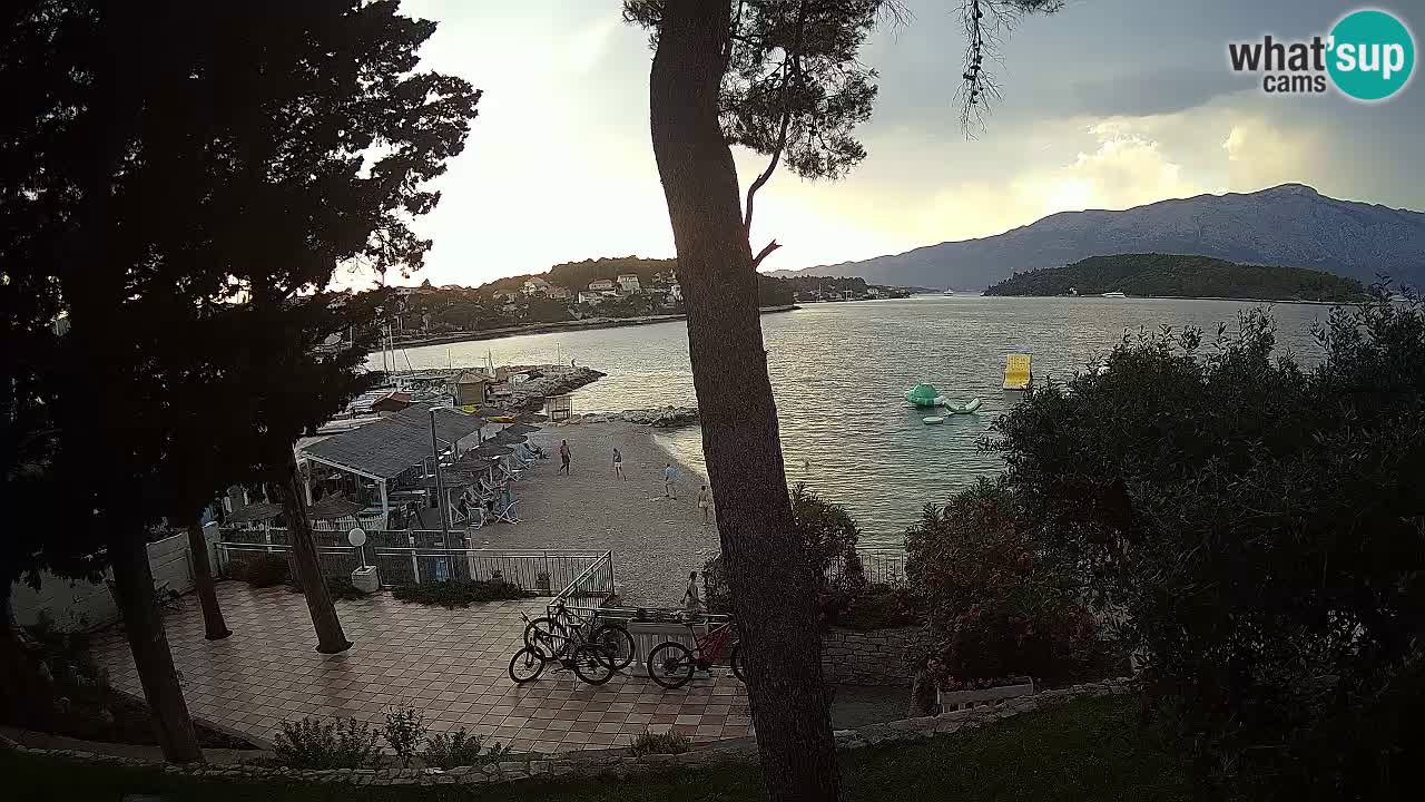 Webcam live Lumbarda – Plage Prvi Žal – Korčula