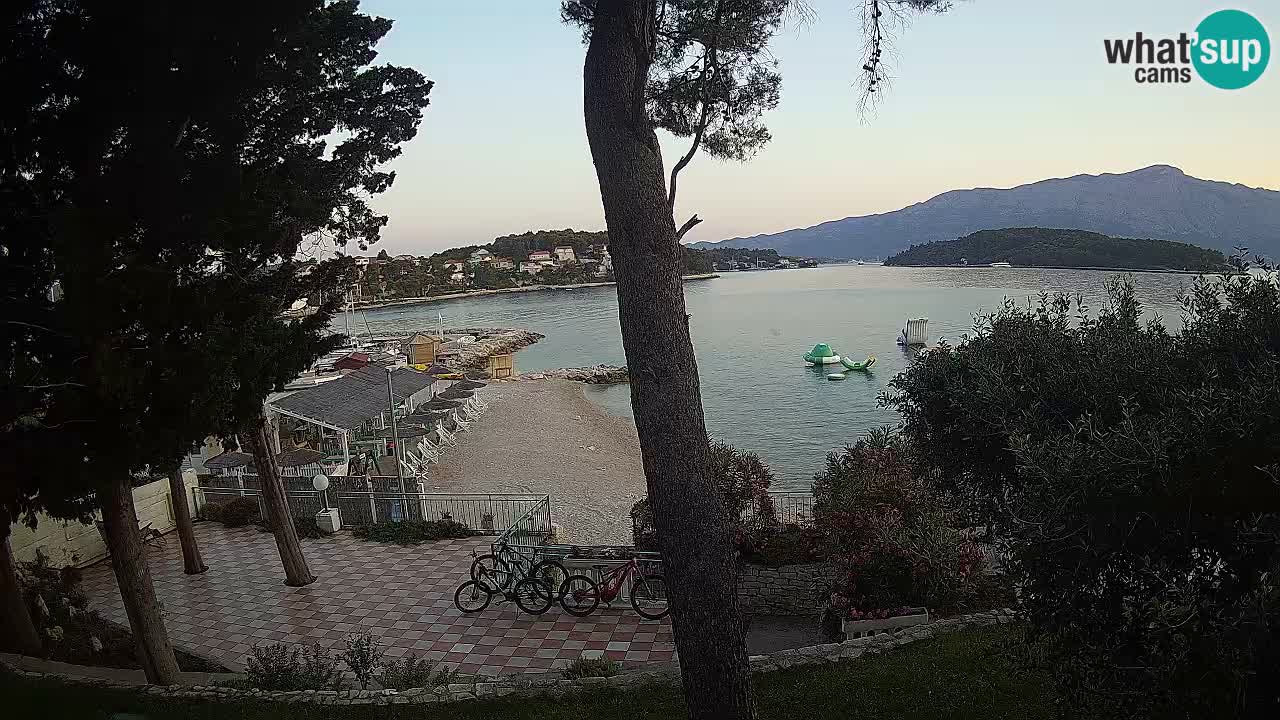 Webcam live Lumbarda – Plage Prvi Žal – Korčula