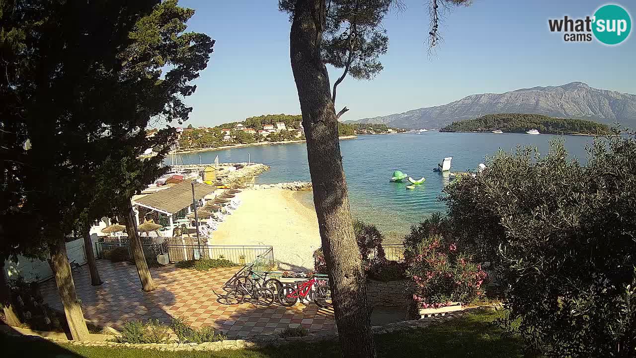 Web kamera Lumbarda – Plaža Prvi Žal – Korčula
