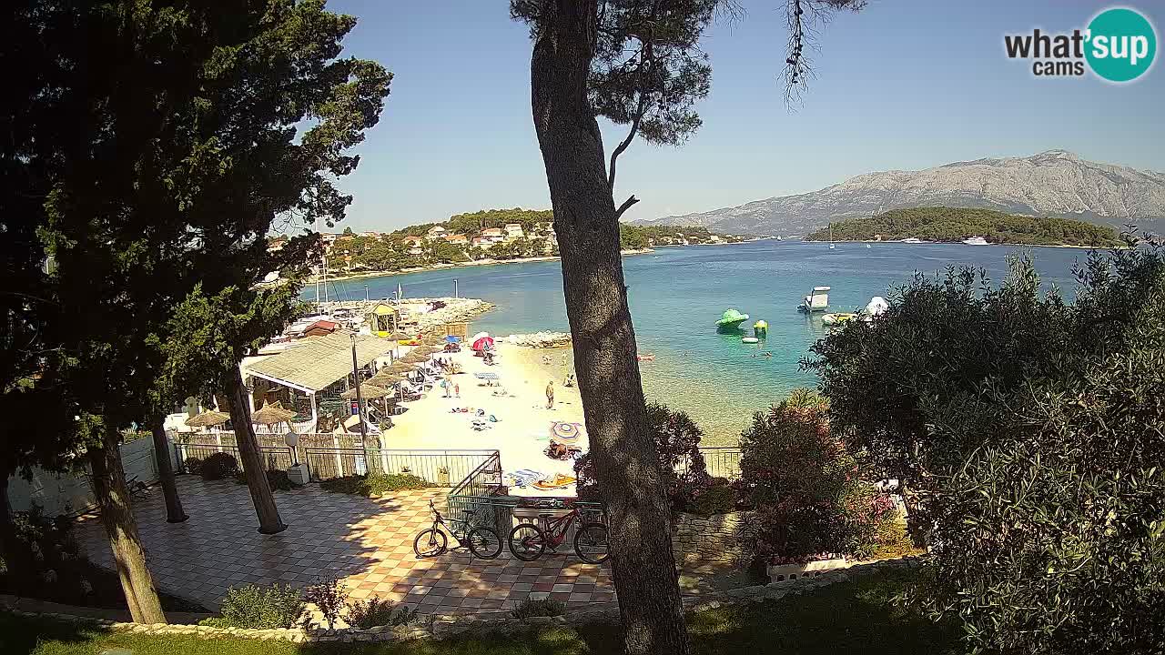 Spletna kamera Lumbarda – Plaža Prvi Žal – Korčula