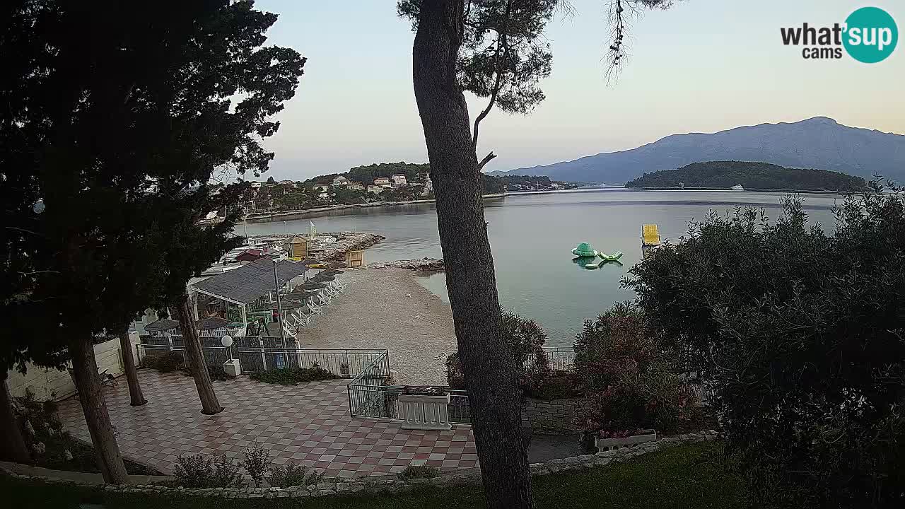 Webcam live Lumbarda – Plage Prvi Žal – Korčula