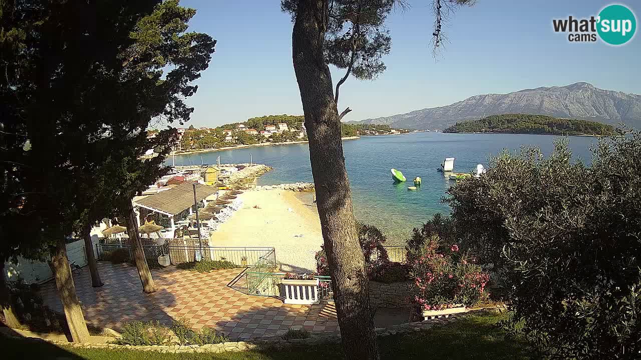 Webcam live Lumbarda – Plage Prvi Žal – Korčula