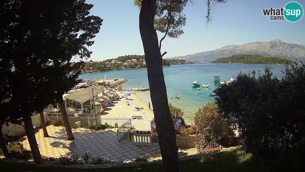 Webcam live Lumbarda – Plage Prvi Žal – Korčula