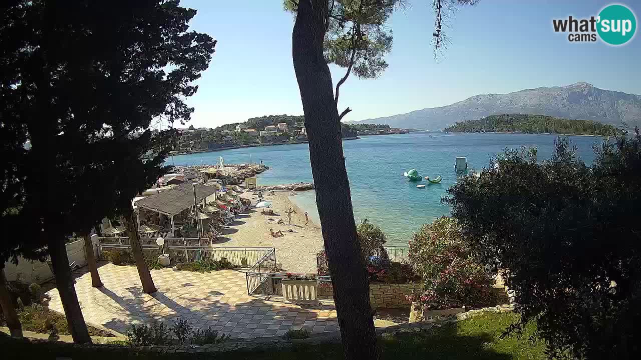 Webcam live Lumbarda – Plage Prvi Žal – Korčula