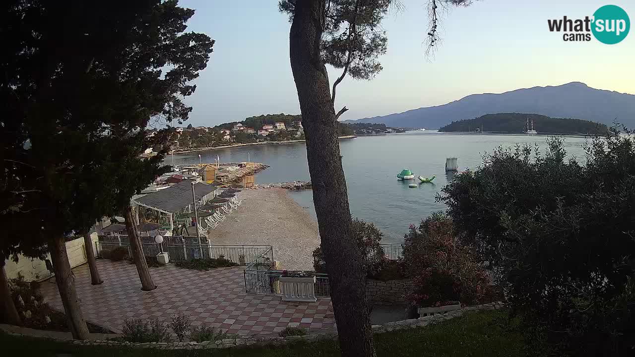 Webcam live Lumbarda – Plage Prvi Žal – Korčula