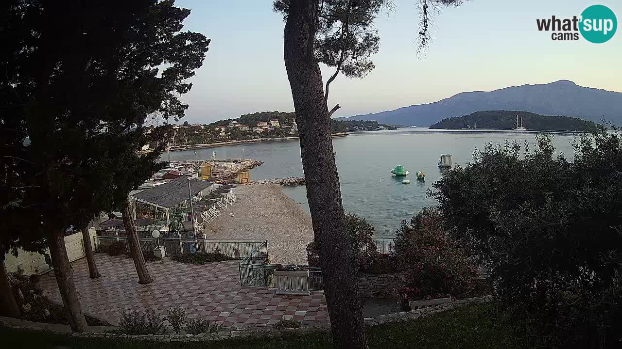 Webcam live Lumbarda – Plage Prvi Žal – Korčula