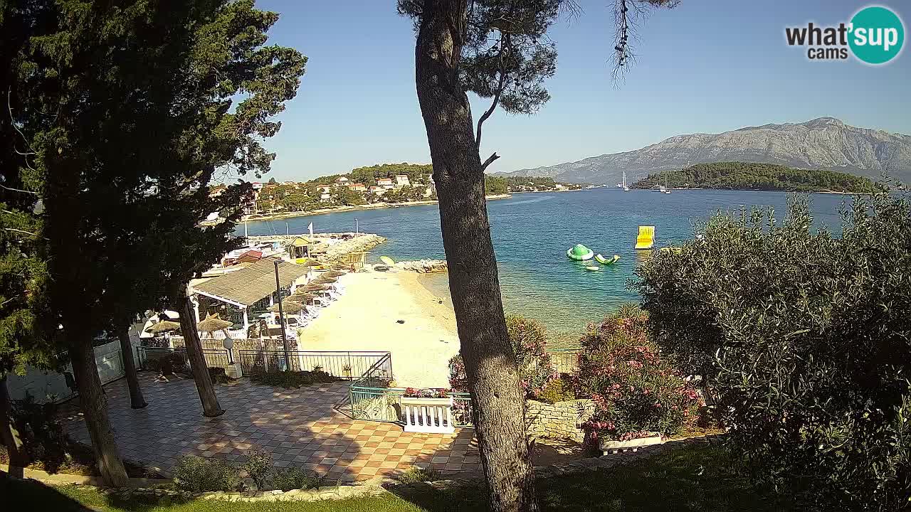 Livecam Lumbarda – Spiaggia Prvi Žal – Korčula