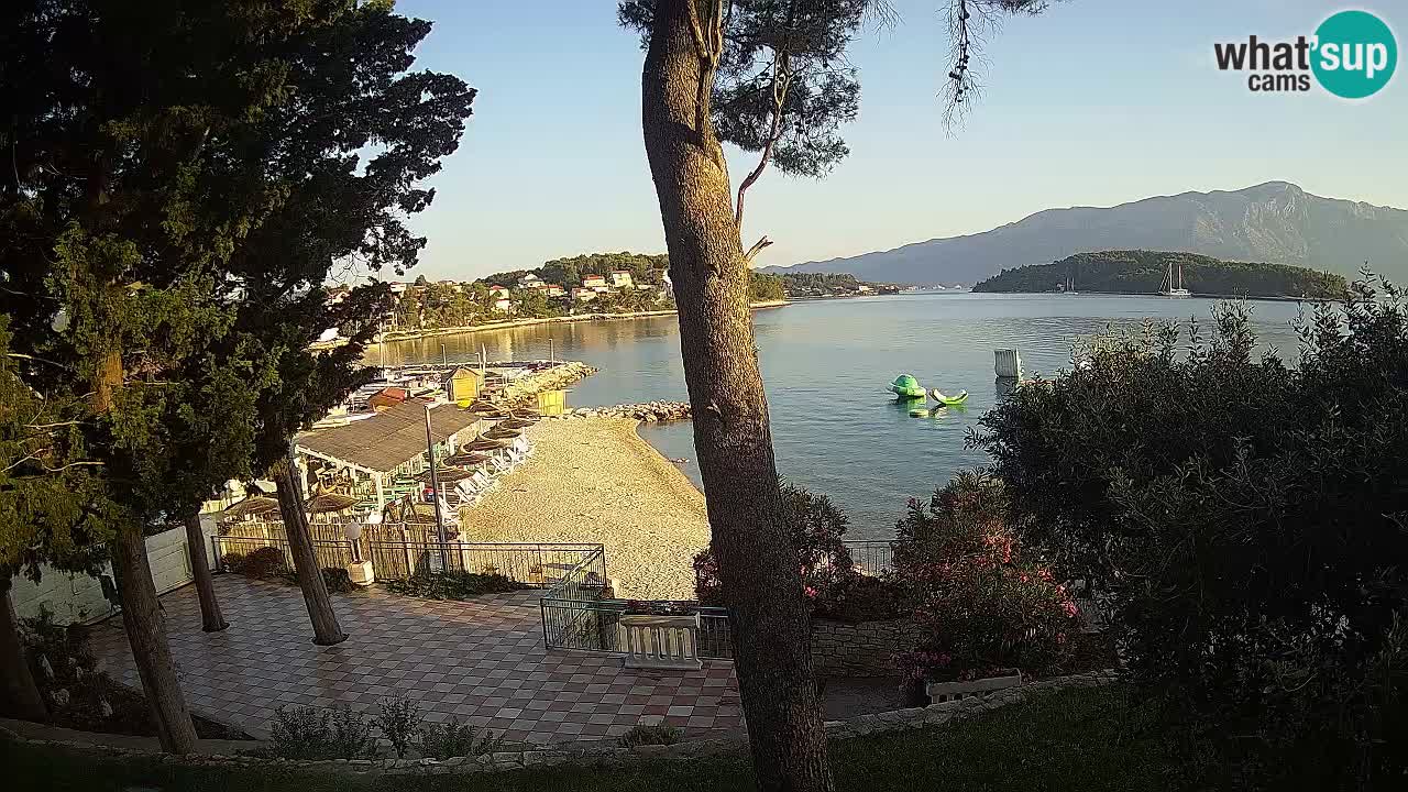 Web kamera Lumbarda – Plaža Prvi Žal – Korčula
