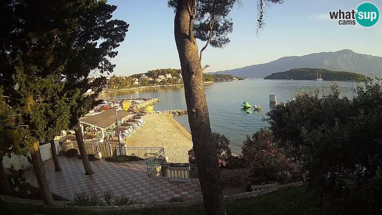Webcam live Lumbarda – Plage Prvi Žal – Korčula