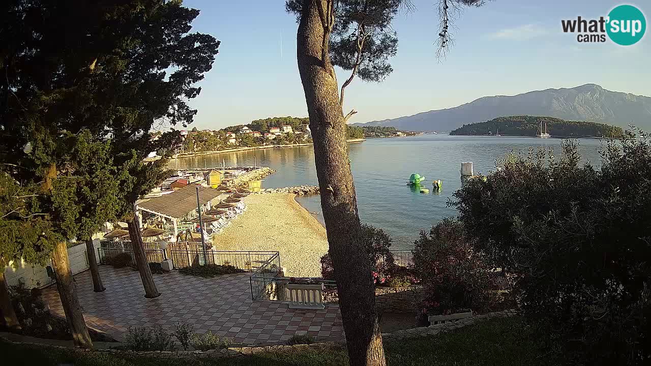 Spletna kamera Lumbarda – Plaža Prvi Žal – Korčula