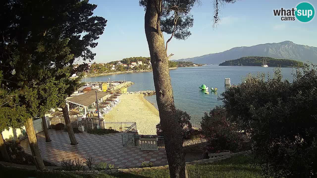 Spletna kamera Lumbarda – Plaža Prvi Žal – Korčula