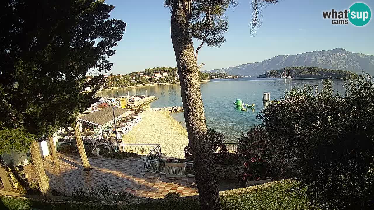 Spletna kamera Lumbarda – Plaža Prvi Žal – Korčula