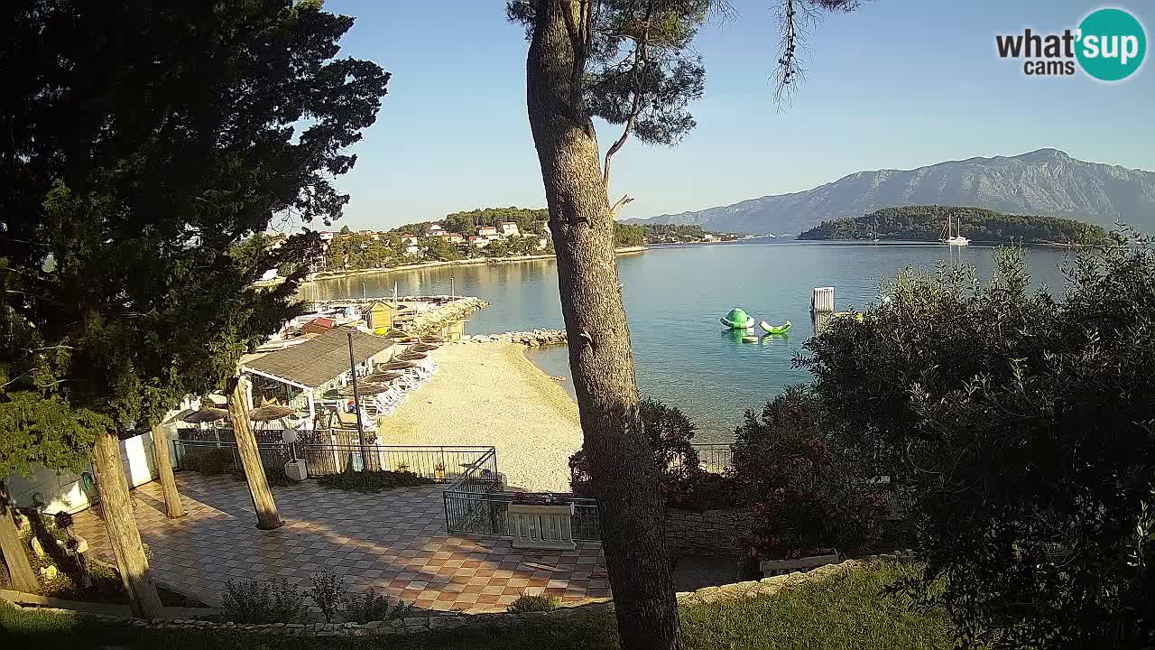 Webcam live Lumbarda – Plage Prvi Žal – Korčula
