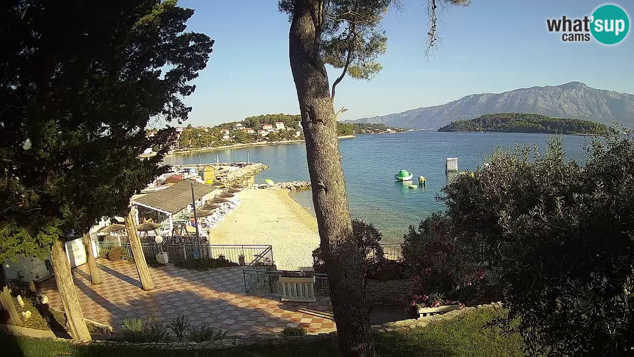 Spletna kamera Lumbarda – Plaža Prvi Žal – Korčula