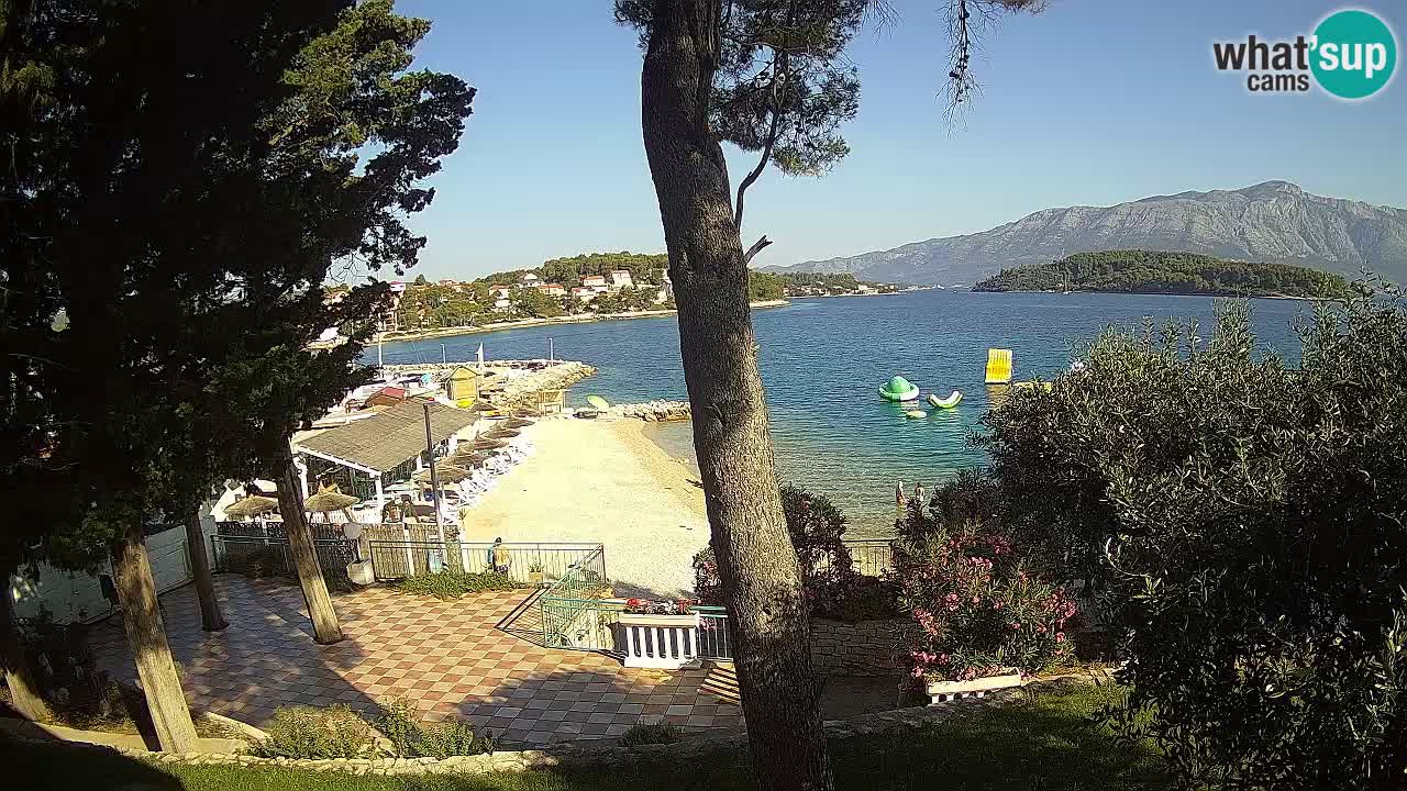 Web kamera Lumbarda – Plaža Prvi Žal – Korčula