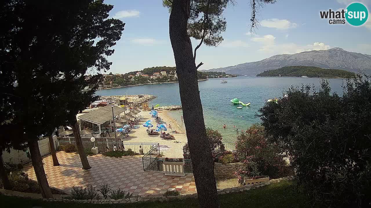 Livecam Lumbarda – Spiaggia Prvi Žal – Korčula