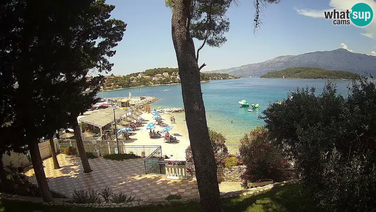 Livecam Lumbarda – Spiaggia Prvi Žal – Korčula